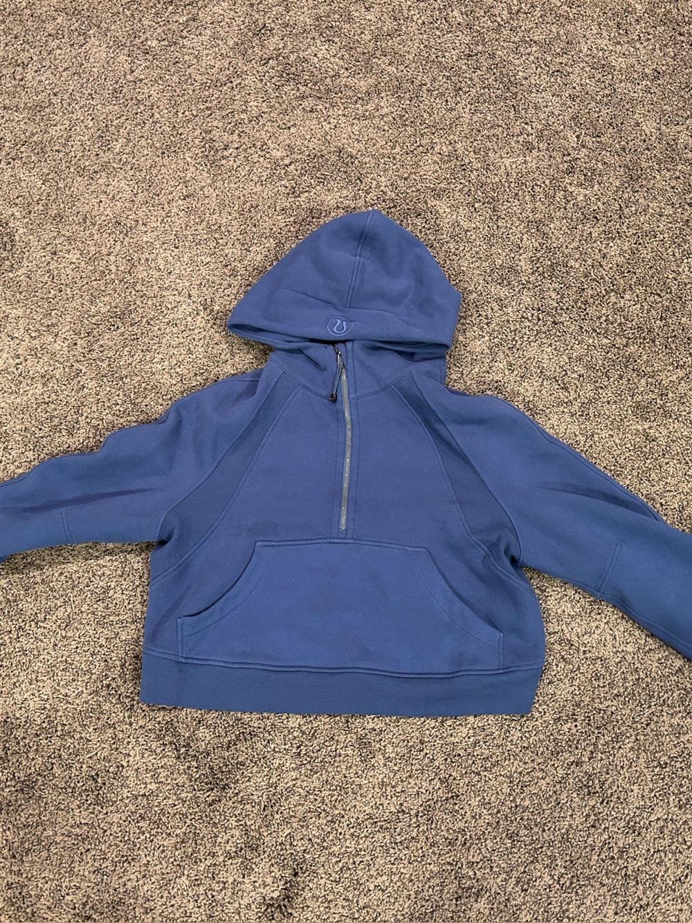 Blue lululemon Quarter-Zip Hooded Sweatshirt